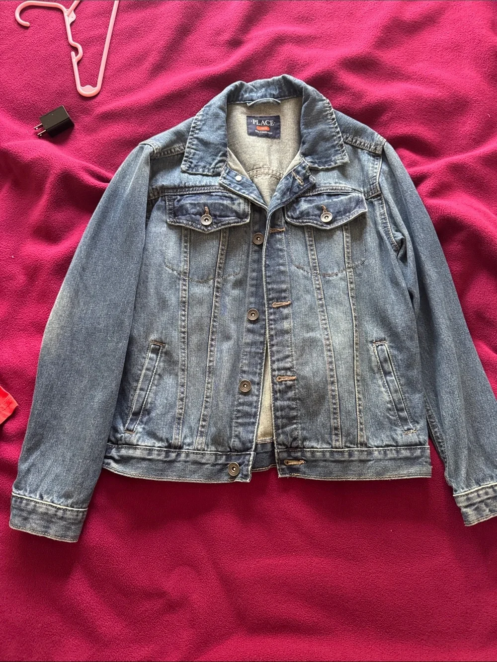 The Children's Place Light Blue Denim Trucker Jacket